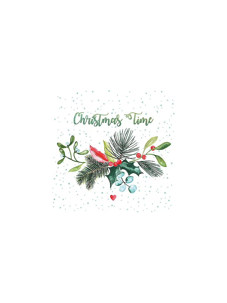 PAPER-PRODUCTS | Weihnachts-Servietten 25x25cm | Weiss