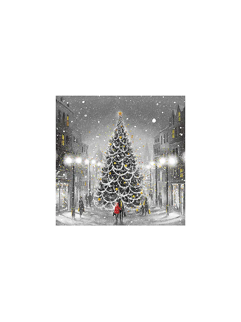 PAPER-PRODUCTS | Weihnachts-Servietten 33x33cm  | Grau