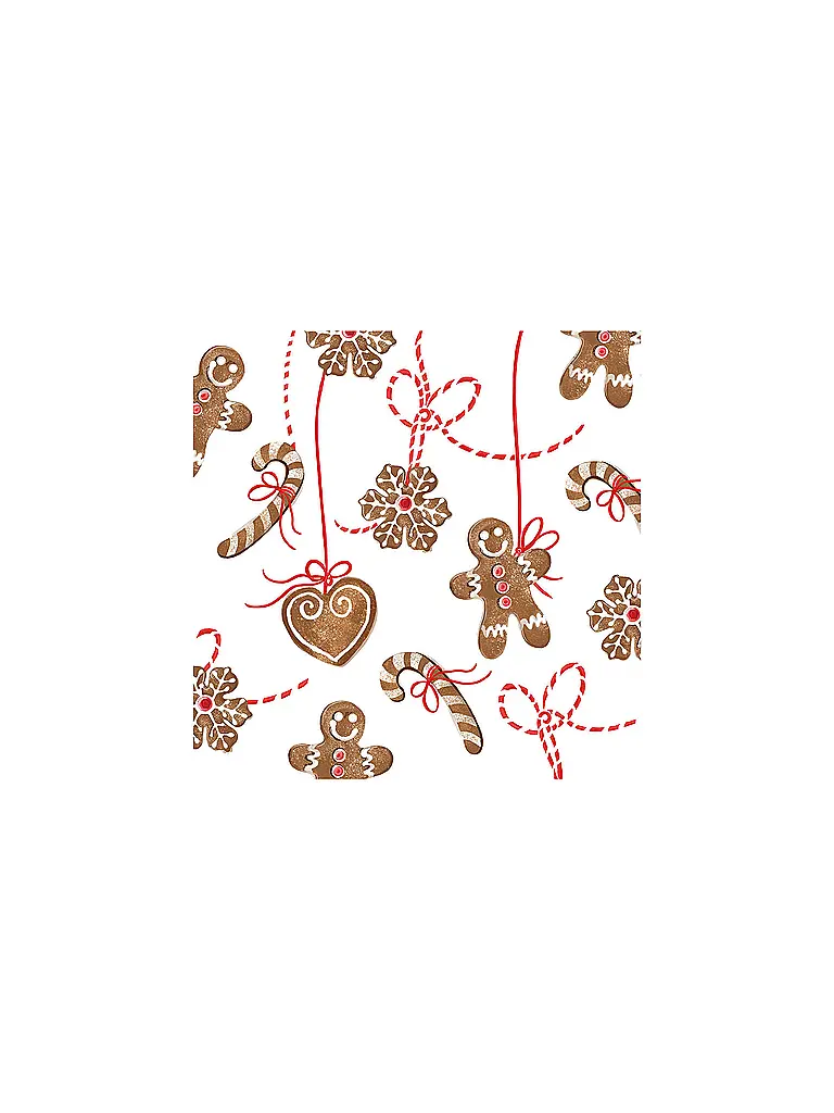 PAPER-PRODUCTS | Weihnachts-Servietten 33x33cm  | Braun