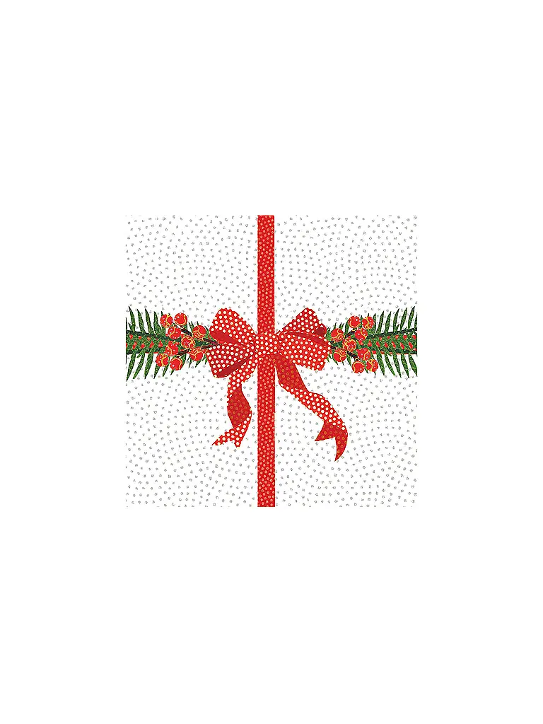 PAPER-PRODUCTS | Weihnachts-Servietten 33x33cm  | Weiss