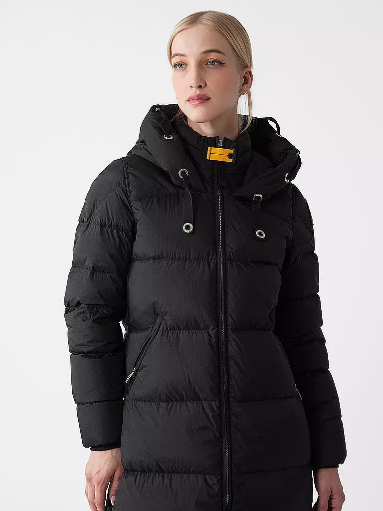 PARAJUMPERS | Daunensteppmantel PANDA | schwarz