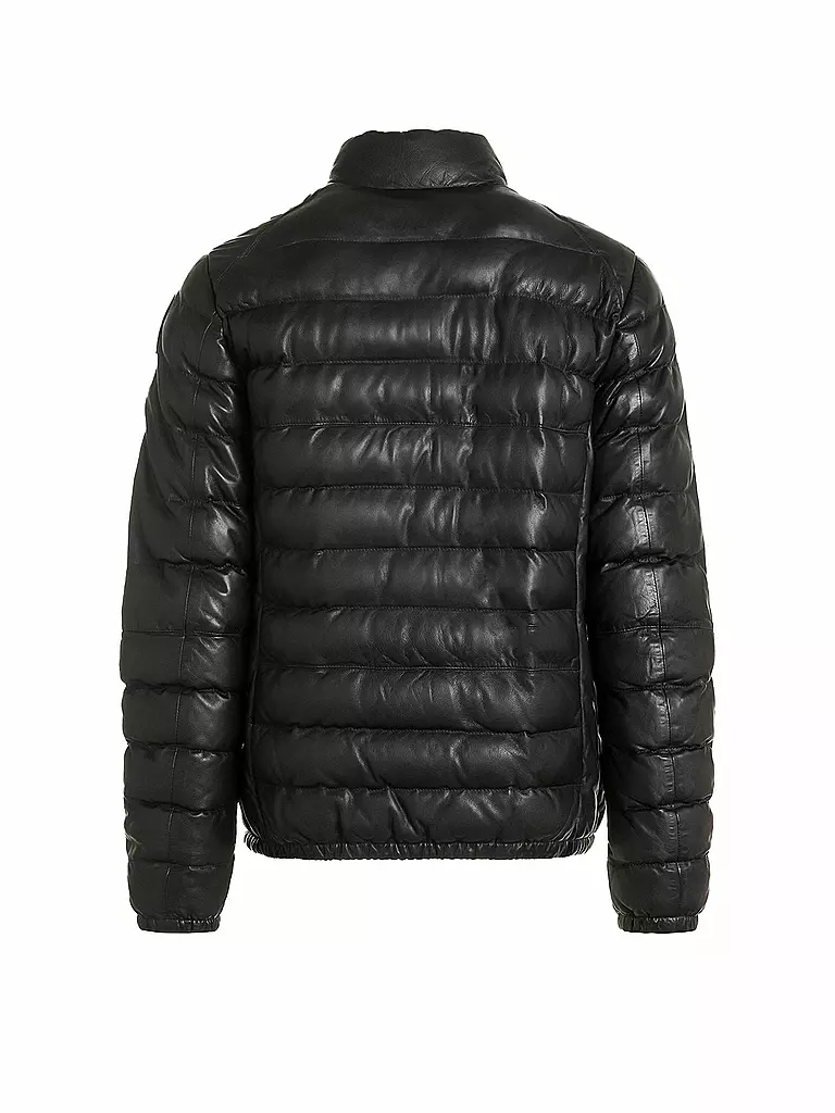 PARAJUMPERS | Lederjacke ERNIE | schwarz