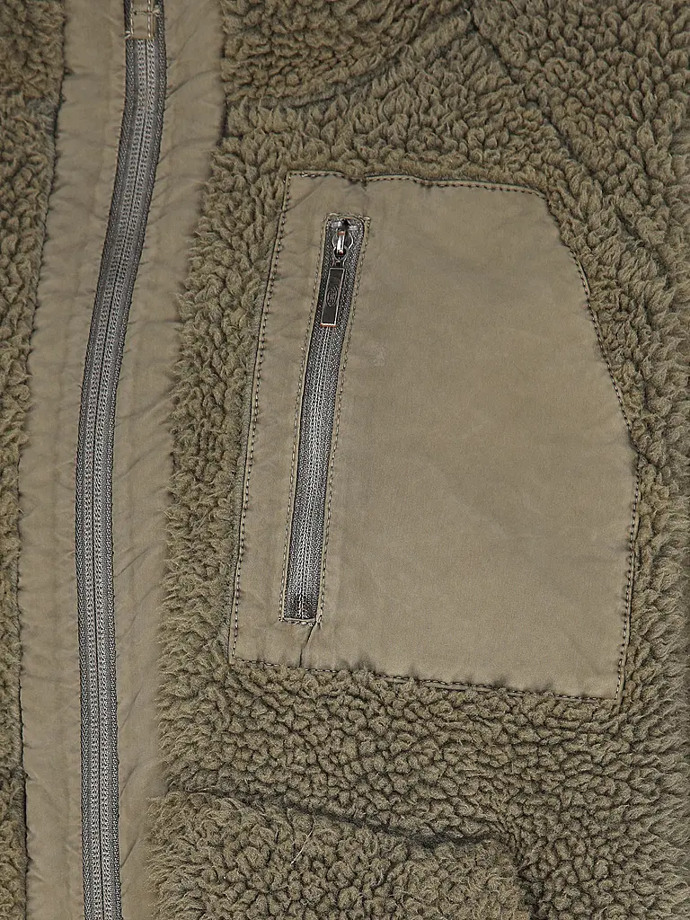 PARAJUMPERS | Sweatjacke in Felloptik CREAMY  | Olive