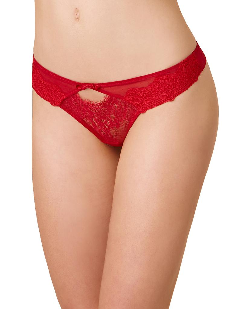 PASSIONATA | String "Belle de Jour" (Mohnrot) | 