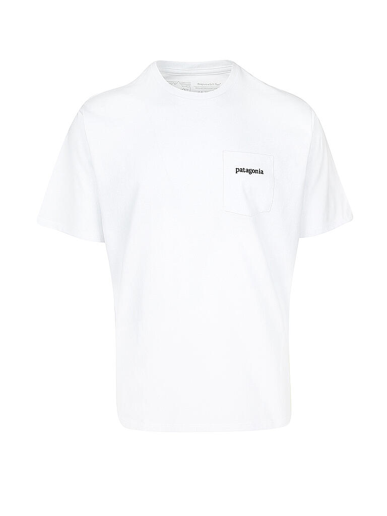 PATAGONIA | T-Shirt " Logo Ridge Pocket Responsibili-Tee® " | weiß