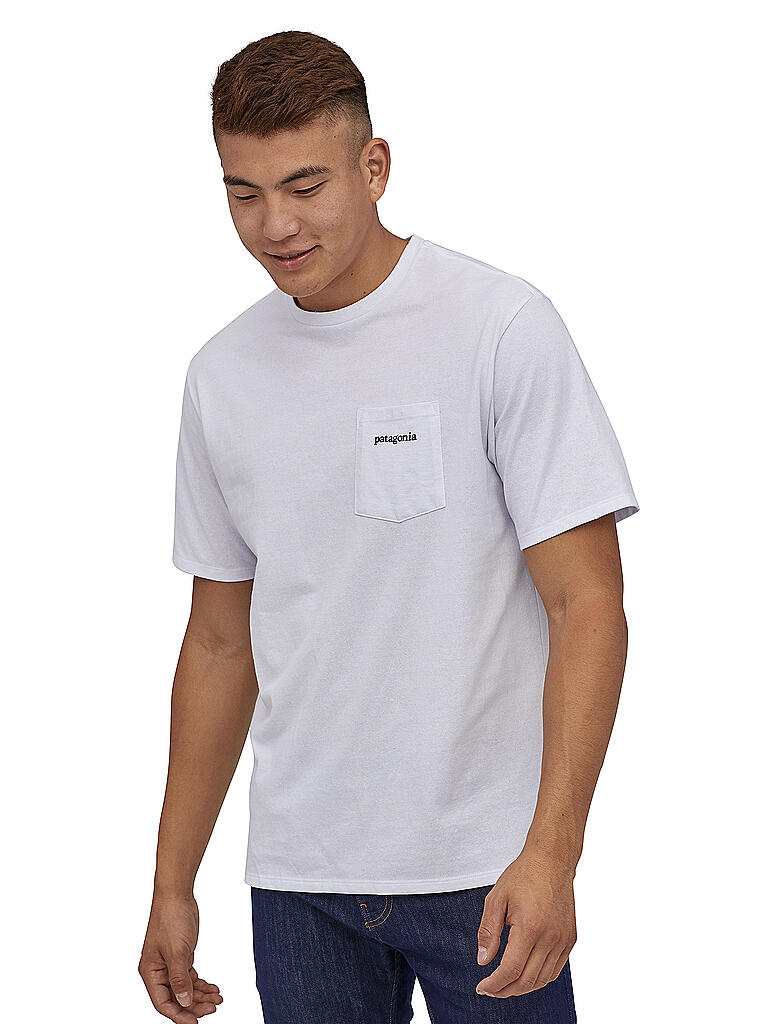 PATAGONIA | T-Shirt " Logo Ridge Pocket Responsibili-Tee® " | weiß