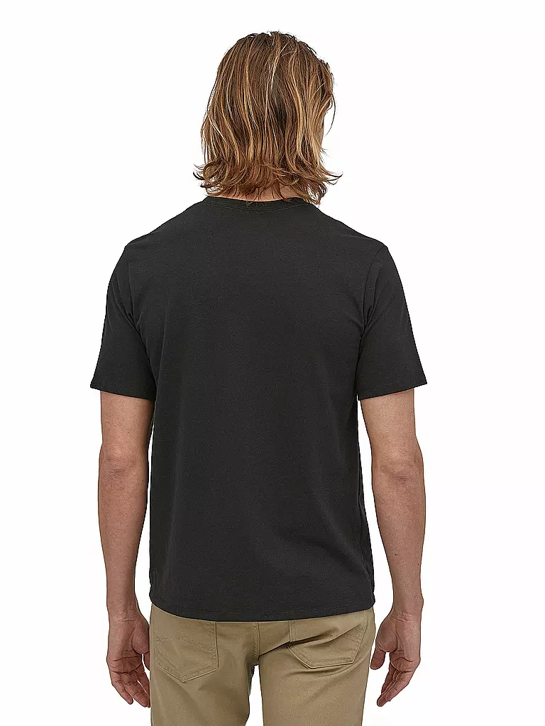 PATAGONIA | T-Shirt M'S P-6 LABEL POCKET RESPONSIBILI-TEE | schwarz