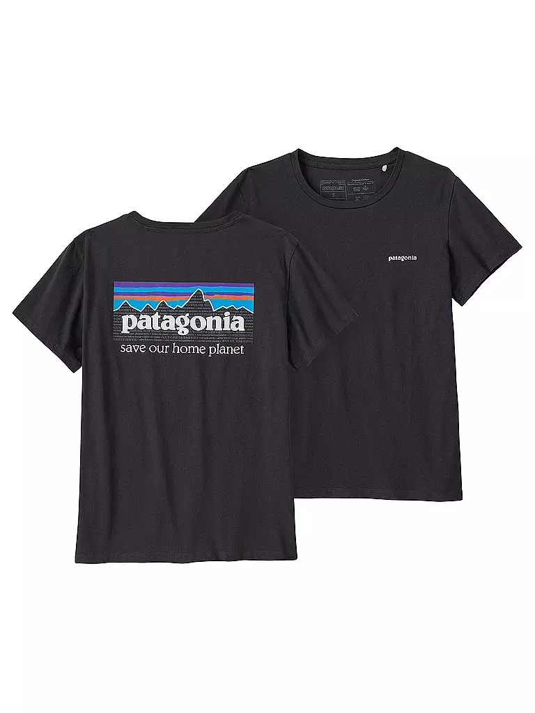 PATAGONIA | T-Shirt P-6 MISSION ORGANIC | schwarz