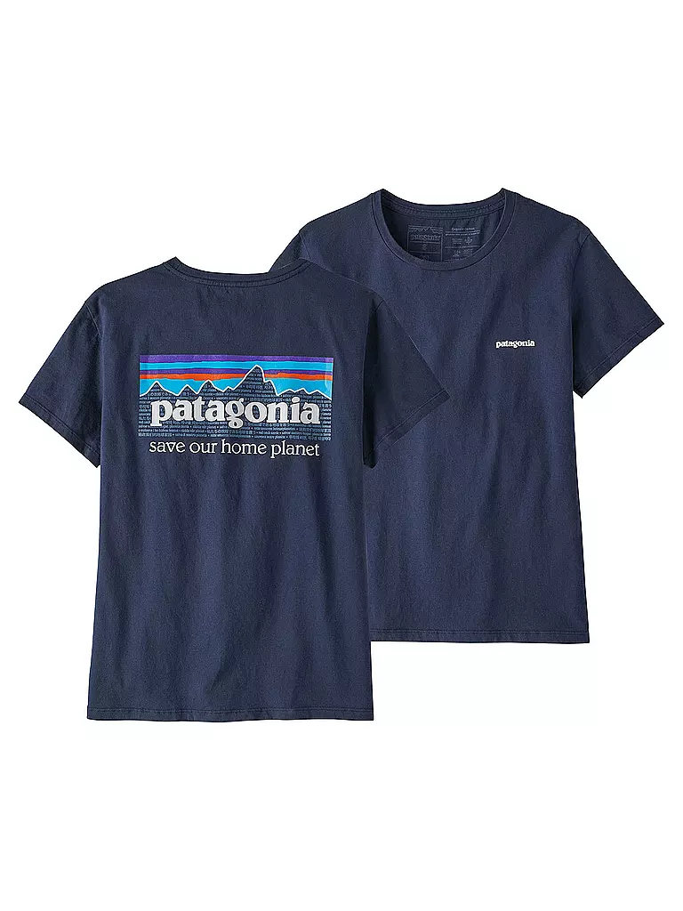 PATAGONIA | T-Shirt P-6 MISSION ORGANIC | dunkelblau