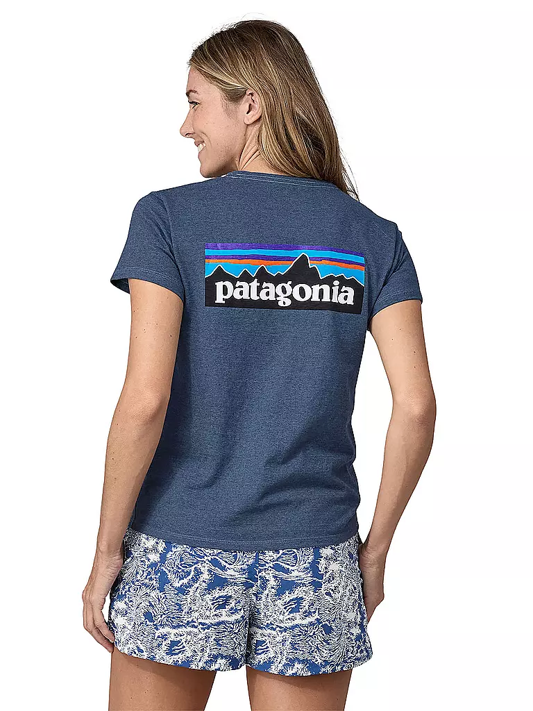PATAGONIA | T-Shirt W'S P-6  | dunkelblau