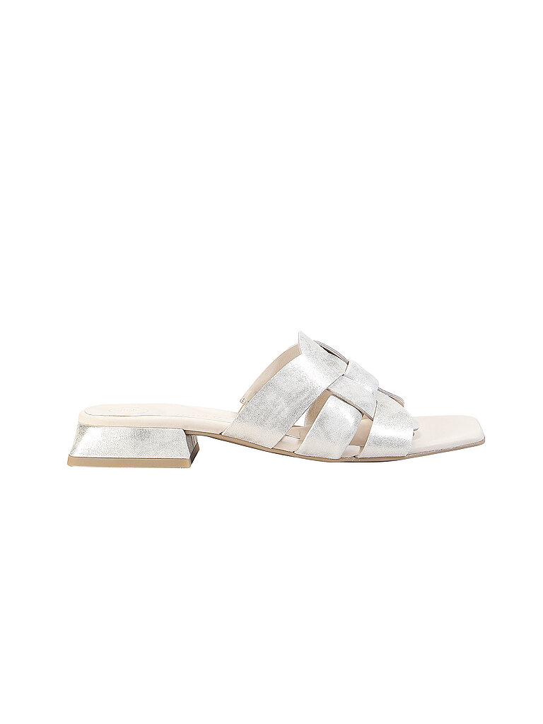 Pantoletten gold 36 damen