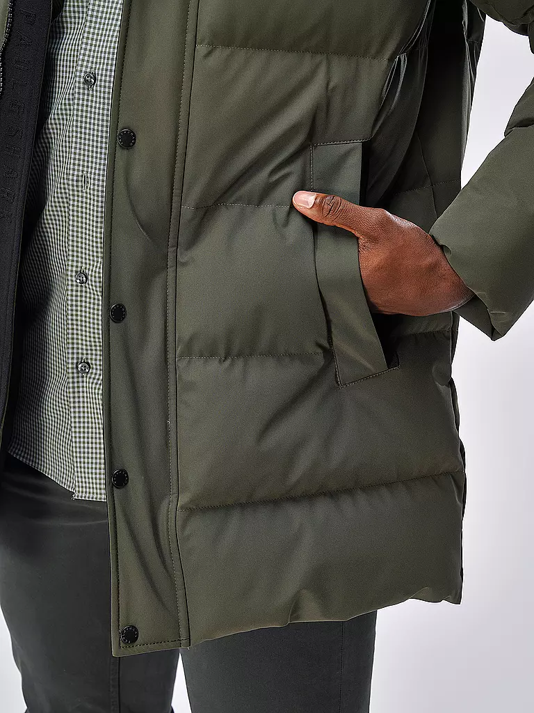 PAUL & SHARK | Daunenparka  | olive