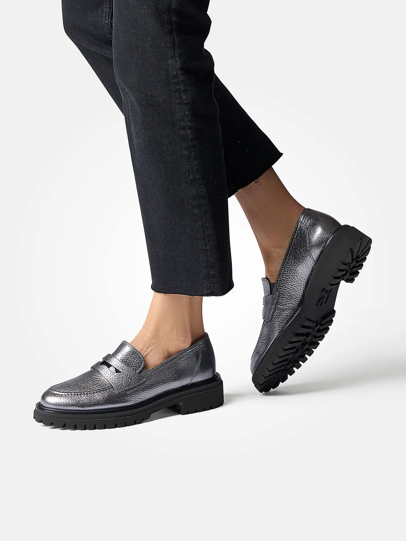 PAUL GREEN | Loafer | grau
