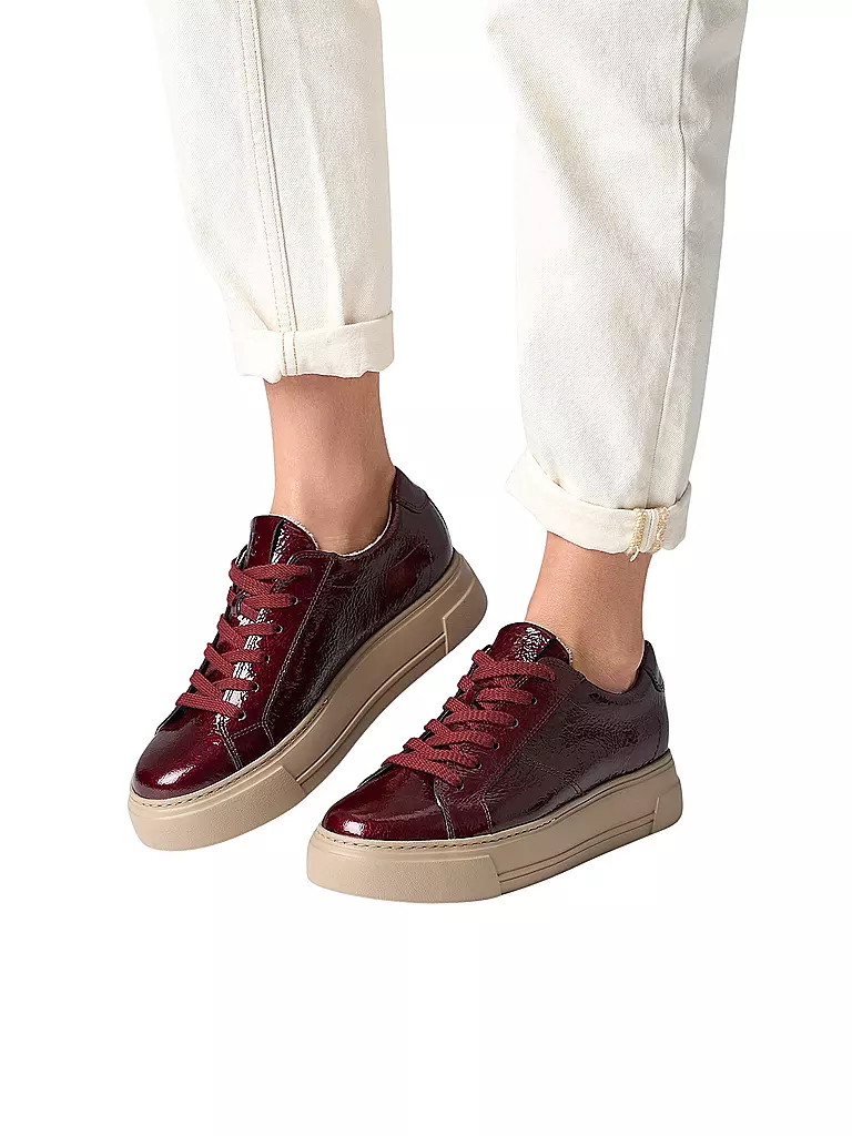 PAUL GREEN | Sneaker  | dunkelrot