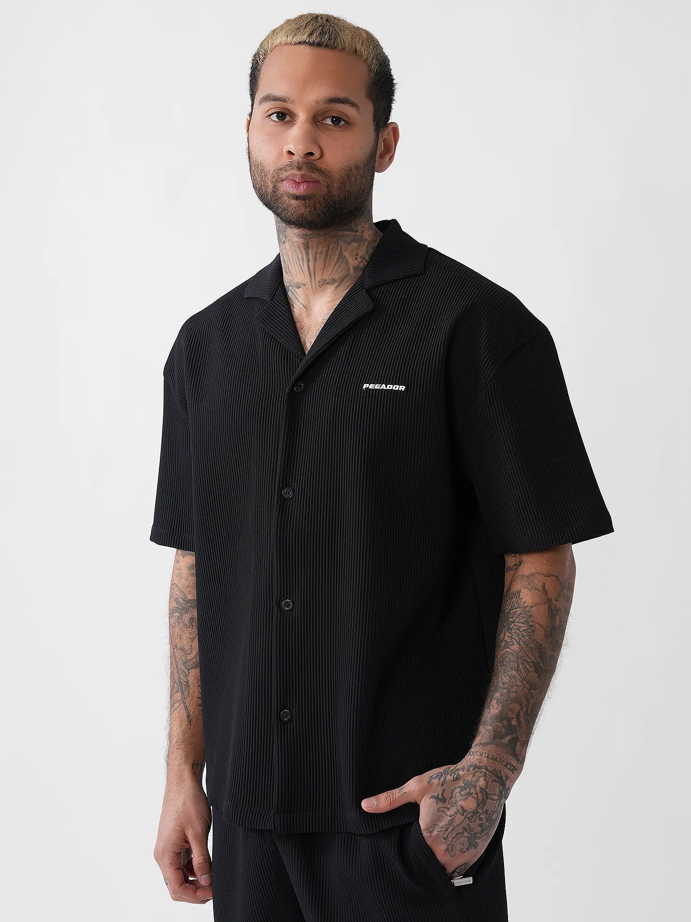 PEGADOR | Hemd Regular Fit TROY | schwarz