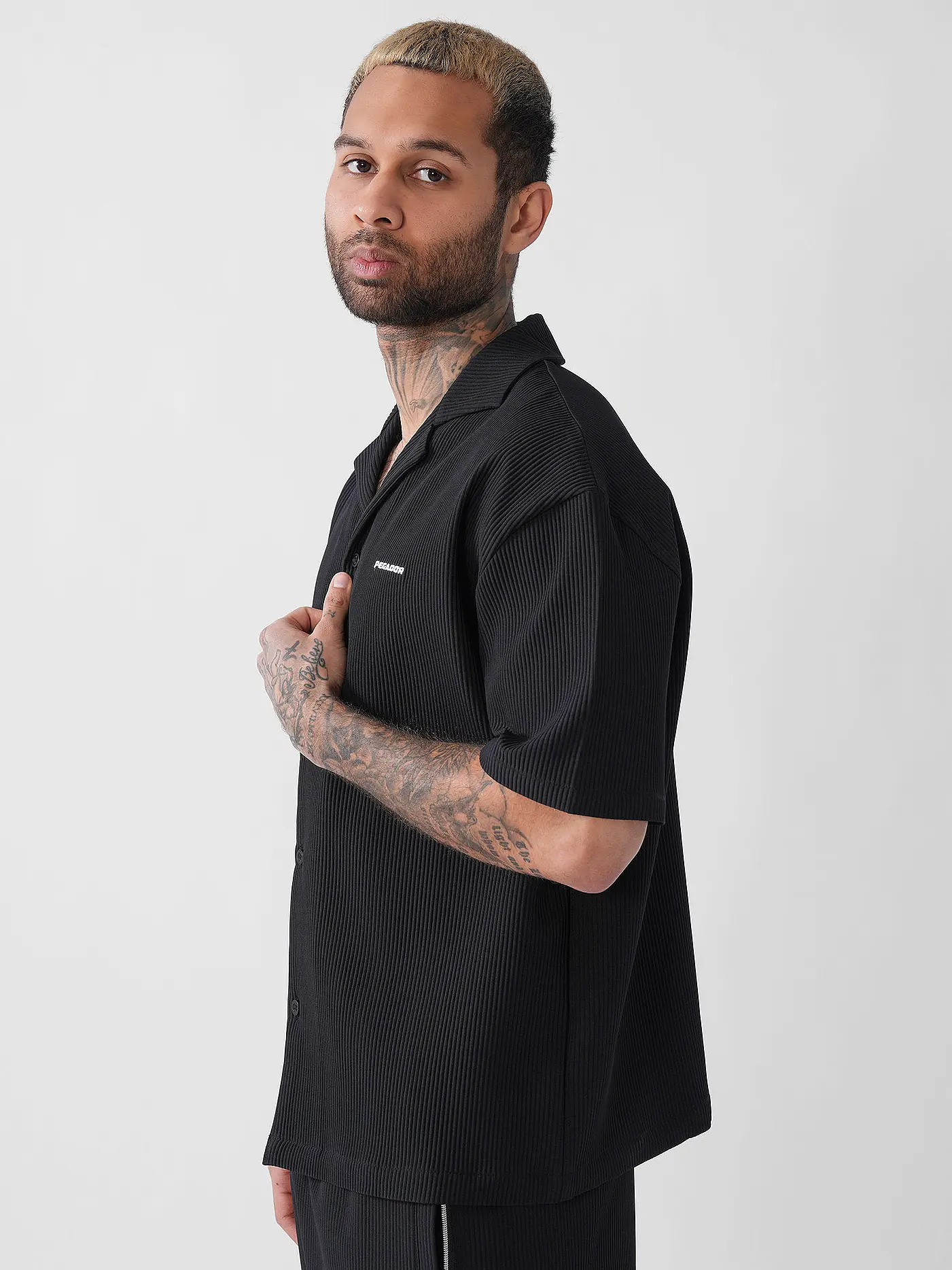 PEGADOR | Hemd Regular Fit TROY | schwarz