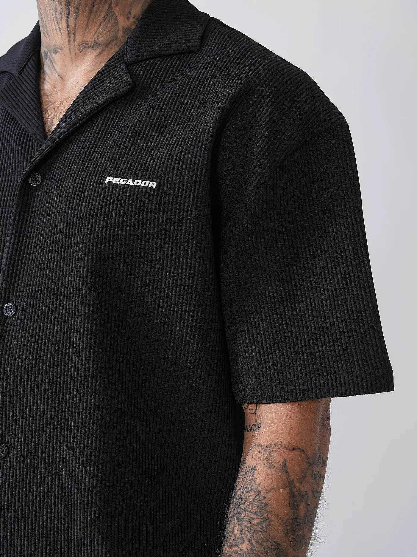 PEGADOR | Hemd Regular Fit TROY | schwarz
