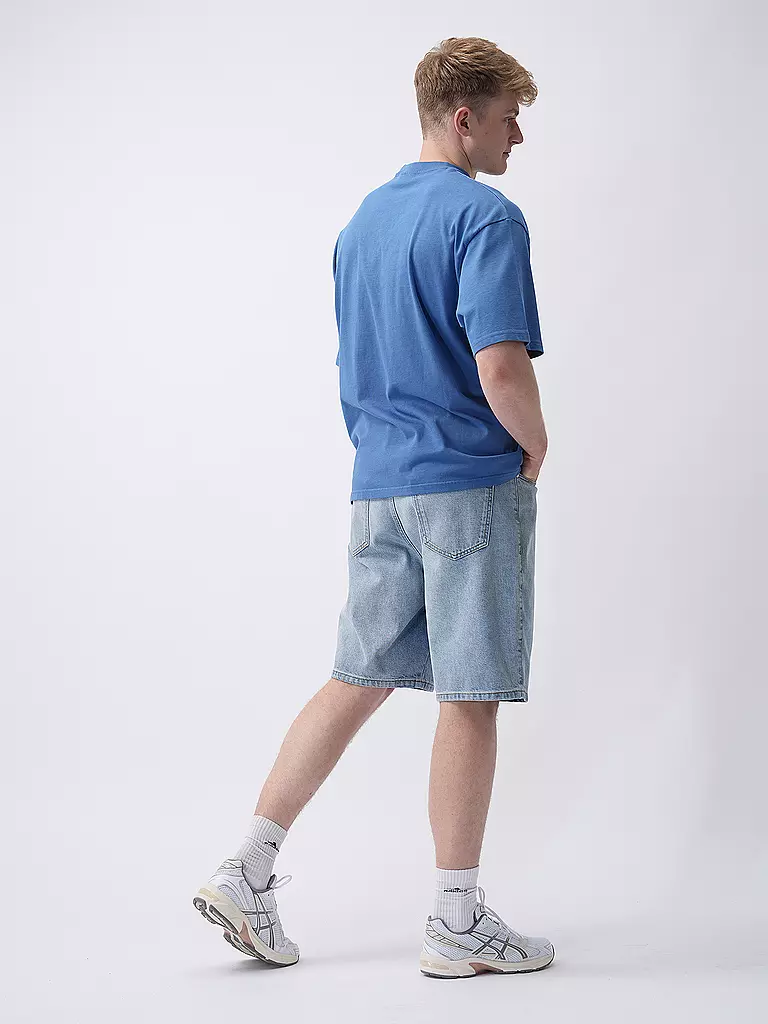 PEGADOR | Jeansshorts MOORES | hellblau