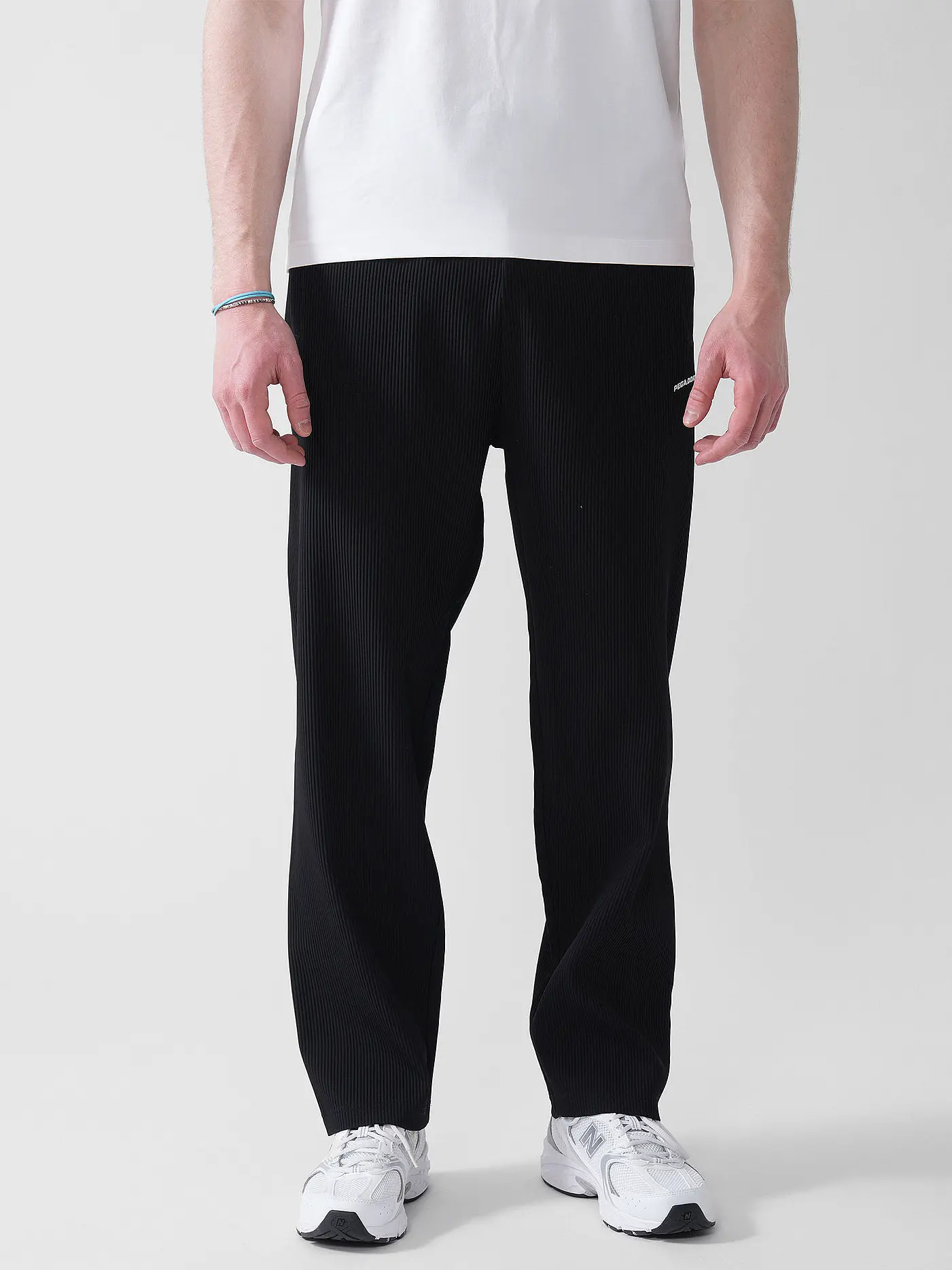 PEGADOR | Jogginghose TROY PLISSEE | schwarz