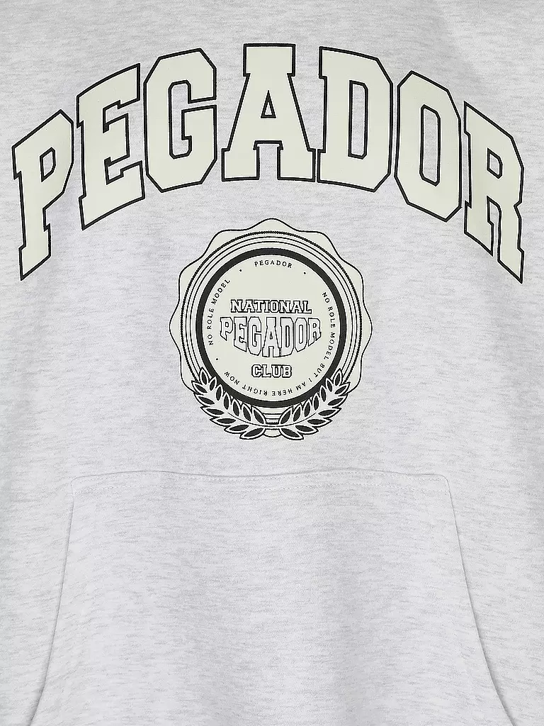 PEGADOR | Kapuzensweater - Hoodie ALDINE HEAVY | hellgrau