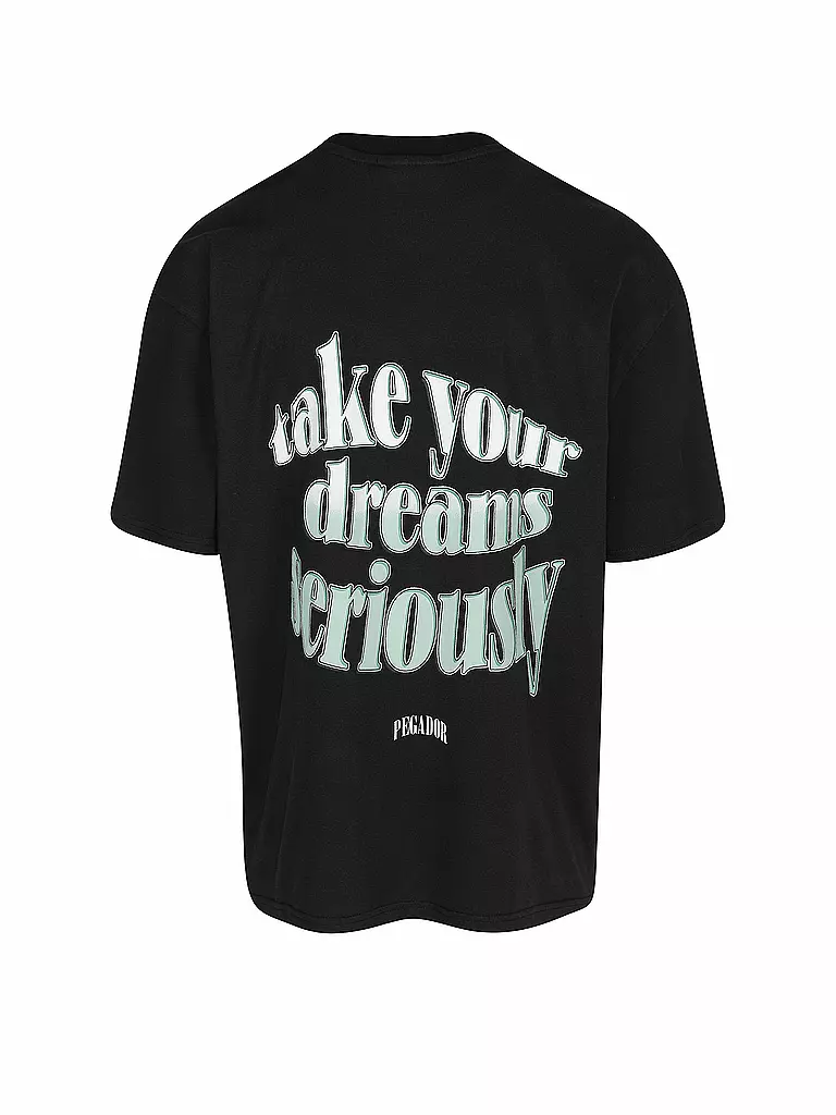 PEGADOR | T-Shirt Oversized Fit CROSBY  | schwarz