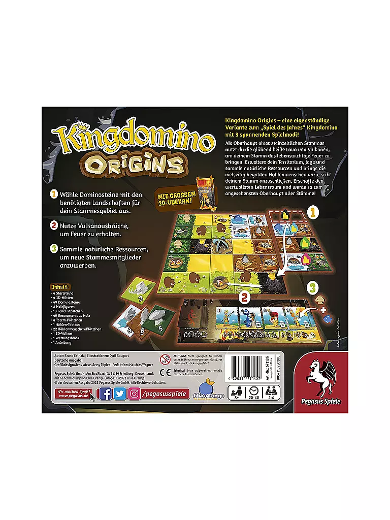 PEGASUS | Brettspiel - Kingdomino Origins | keine Farbe