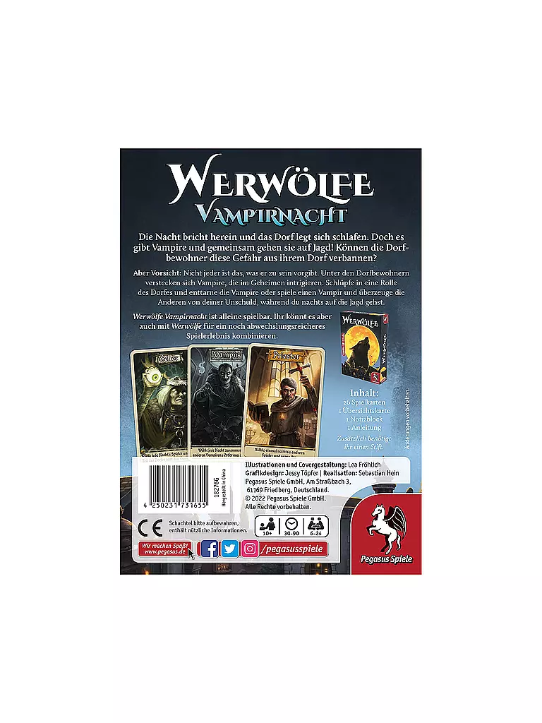 PEGASUS | Brettspiel - Werwölfe - Vampirnacht  | keine Farbe