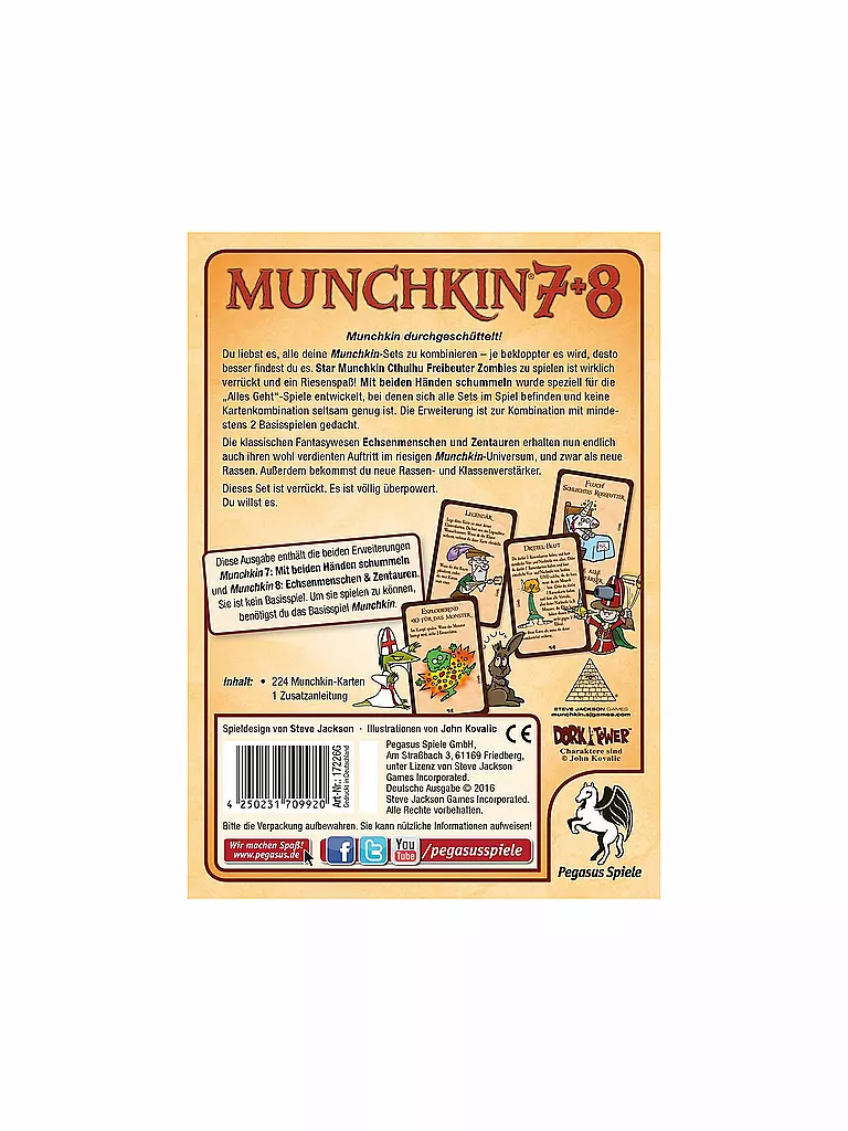 PEGASUS | Munchkin 7 und 8 | keine Farbe