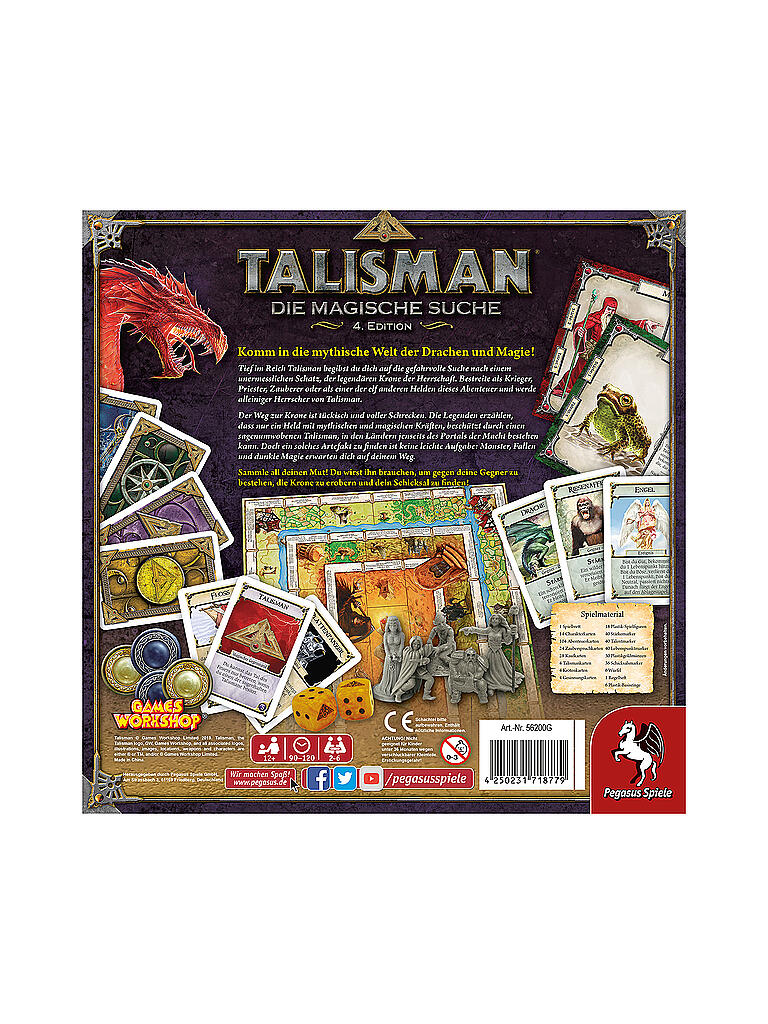 PEGASUS | Talisman - Die Magische Suche, 4. Edition | keine Farbe