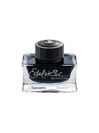 PELIKAN | Tintenglas Edelstein TANZANITE  Blau-Schwarz 50ml 