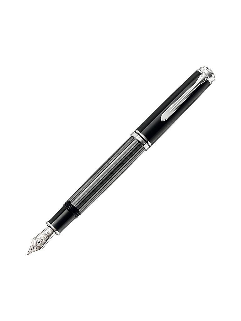 PELIKAN | Souverän Stresemann Kolbenfüllhalter M805 M (Anthrazit) | grau