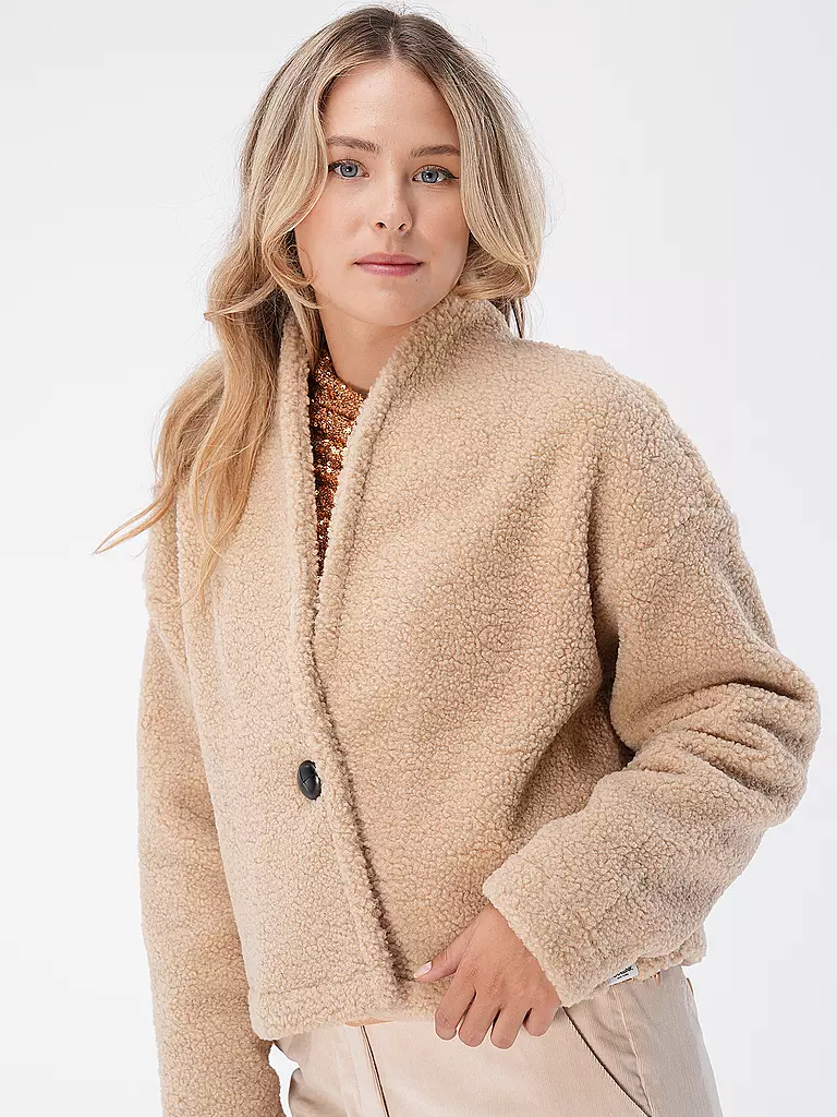 PENN&INK | Jacke in Felloptik | beige