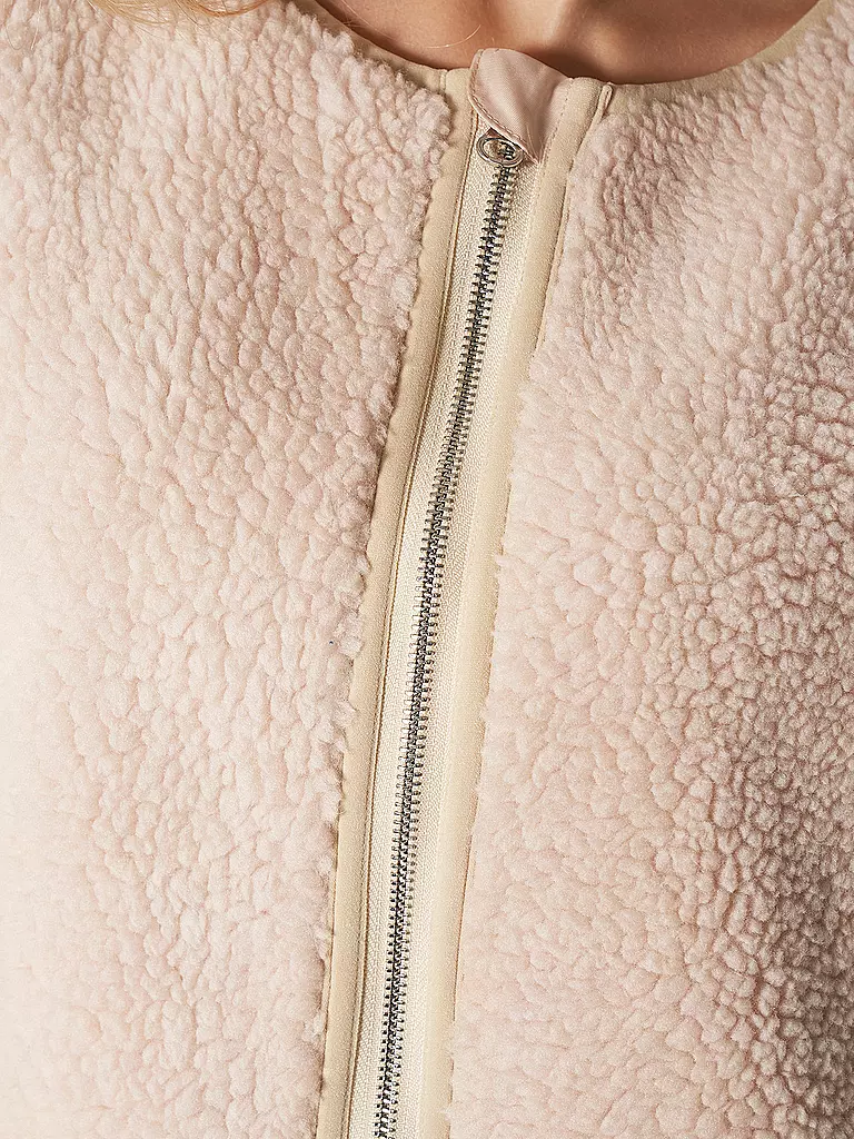PENN&INK Jacke in Felloptik beige