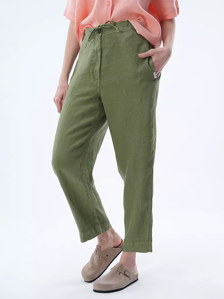 PENN&INK | Leinenhose  | olive