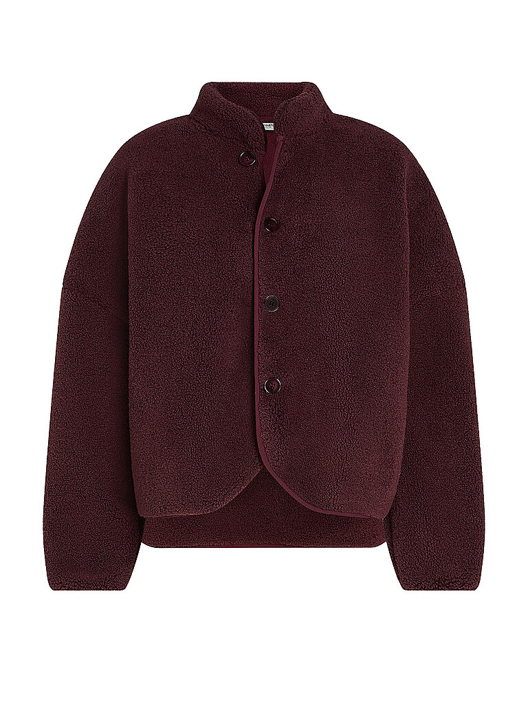 PENN&INK Jacke in Felloptik dunkelrot | 38