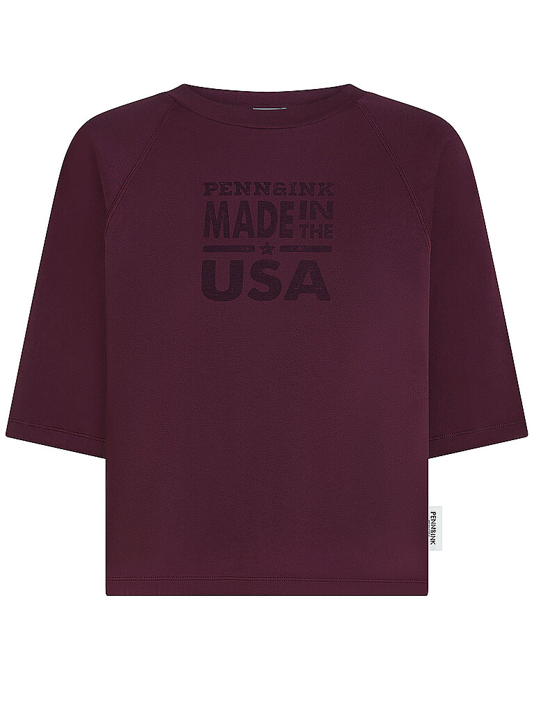 PENN&INK T-Shirt  dunkelrot | XS