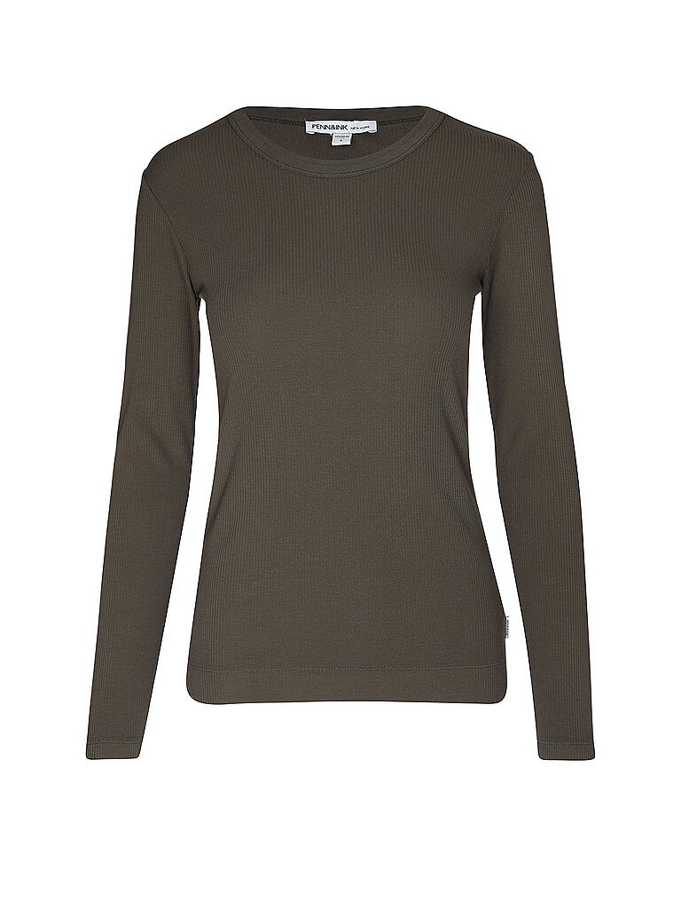 PENN&INK Langarmshirt  braun | XS
