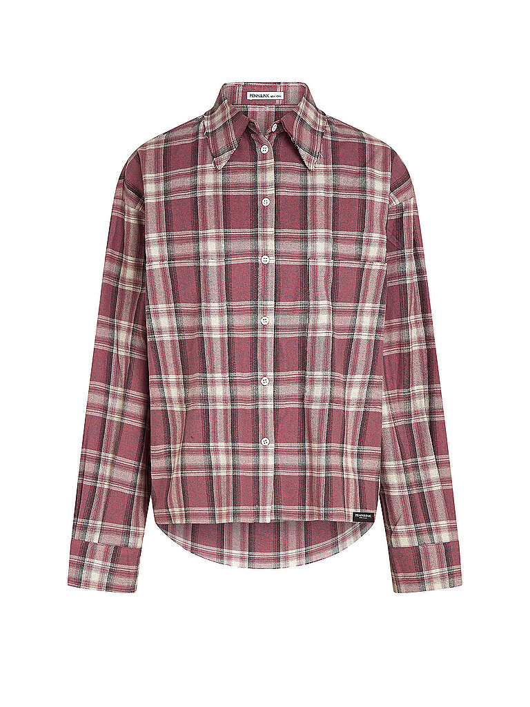 PENN&INK Bluse  dunkelrot | XS