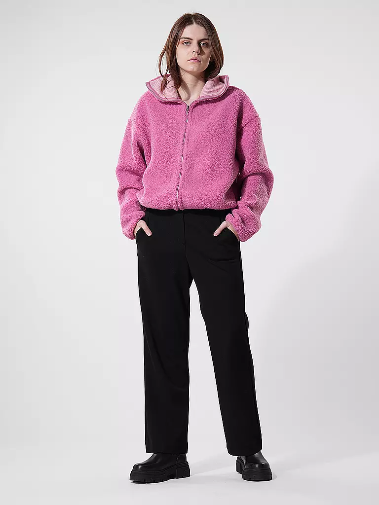 PENN&INK | Jacke in Teddyfell | Pink