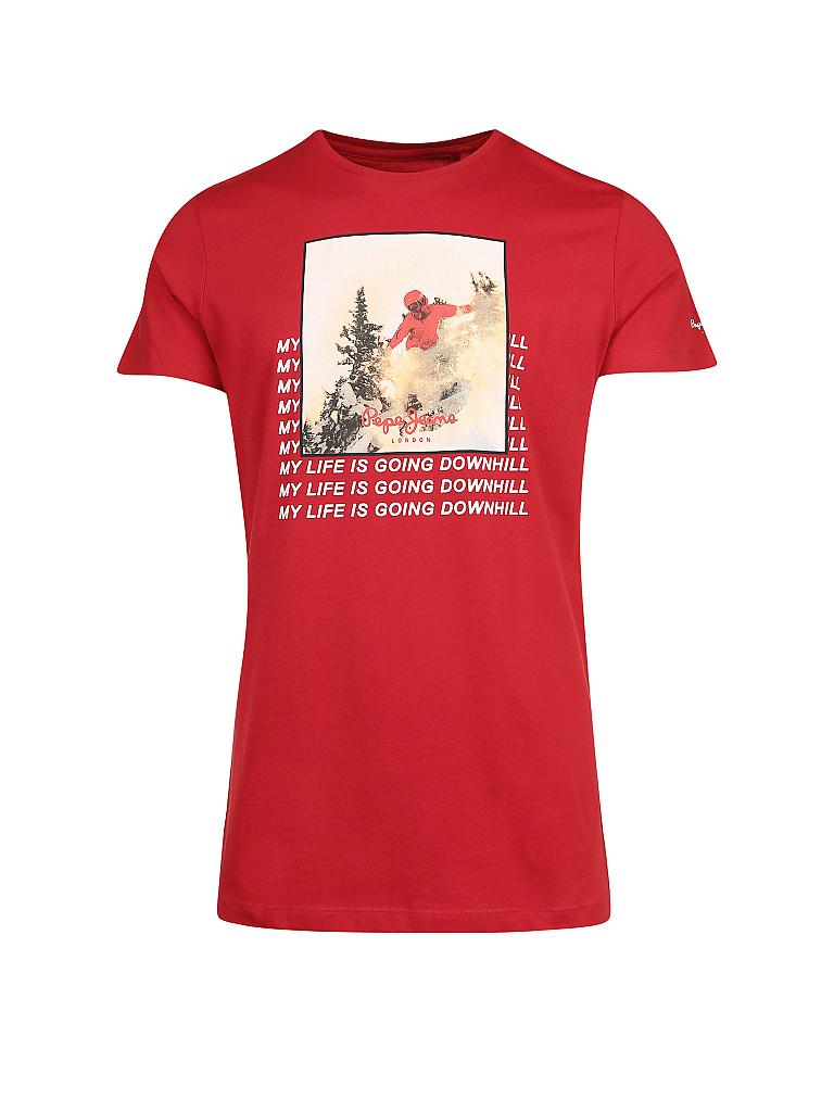 PEPE JEANS | T-Shirt "Snow David" | rot