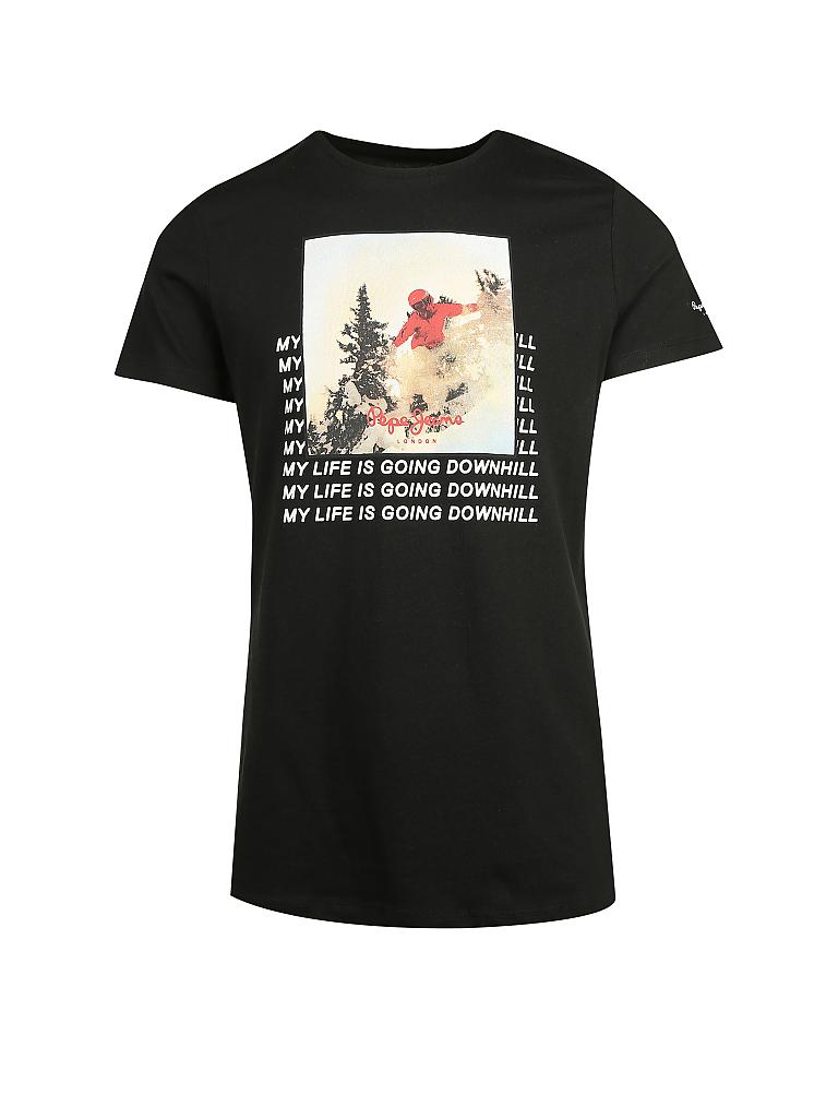 PEPE JEANS | T-Shirt "Snow David" | schwarz