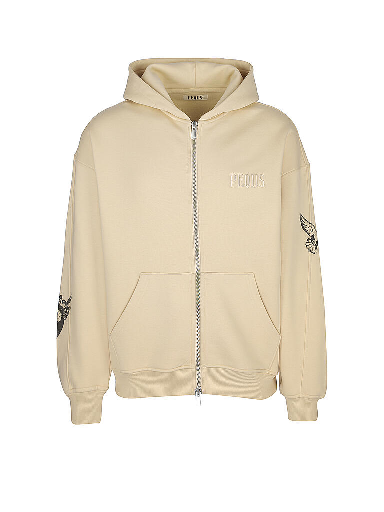 PEQUS | Sweatjacke Salvation | beige