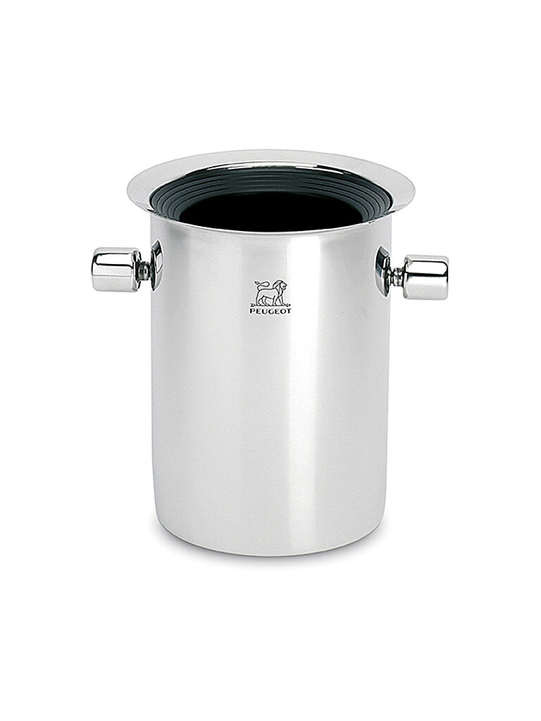 Champagnerkühler mit Kühlakku 19cm Edelstahl silber baby
