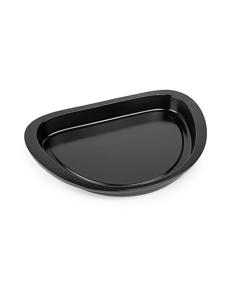 PEUGEOT Auflaufform PLANCHA halbrund 43cm Keramik Schwarz schwarz