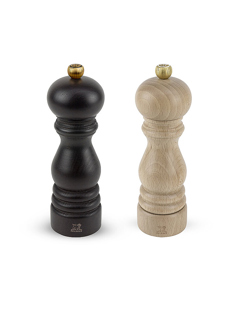 PEUGEOT Salz/Pfeffermühle 2tlg PARIS 18cm Schokolade/Natur hellbraun