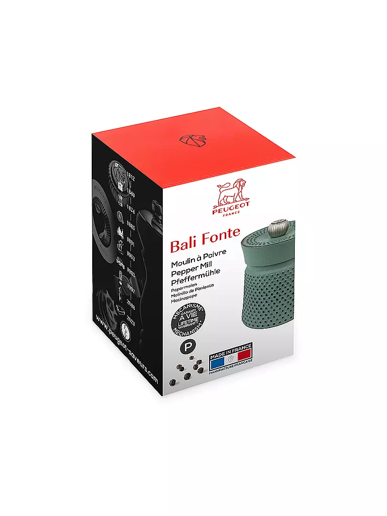 PEUGEOT | Pfeffermühle BALI 8cm Guss / Gruen | schwarz