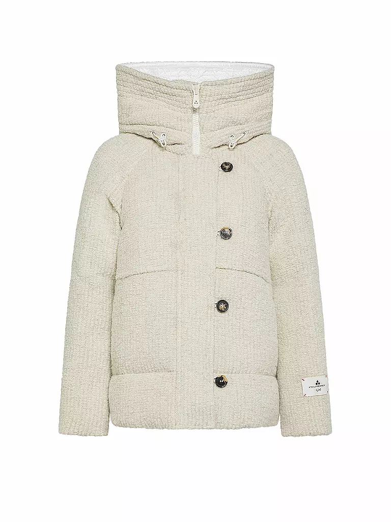 PEUTEREY | Daunenjacke TAMBOC BOUCLE | creme