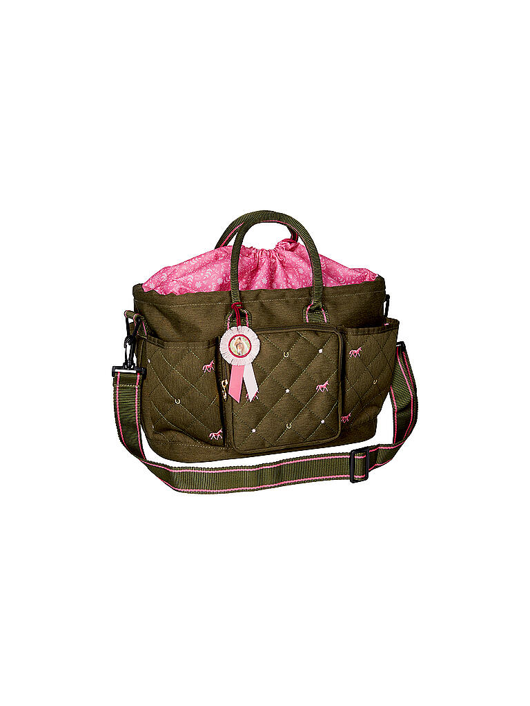 PFERDEFREUNDE | Tasche mit Außenfächern Pferdefreunde Olive | keine Farbe