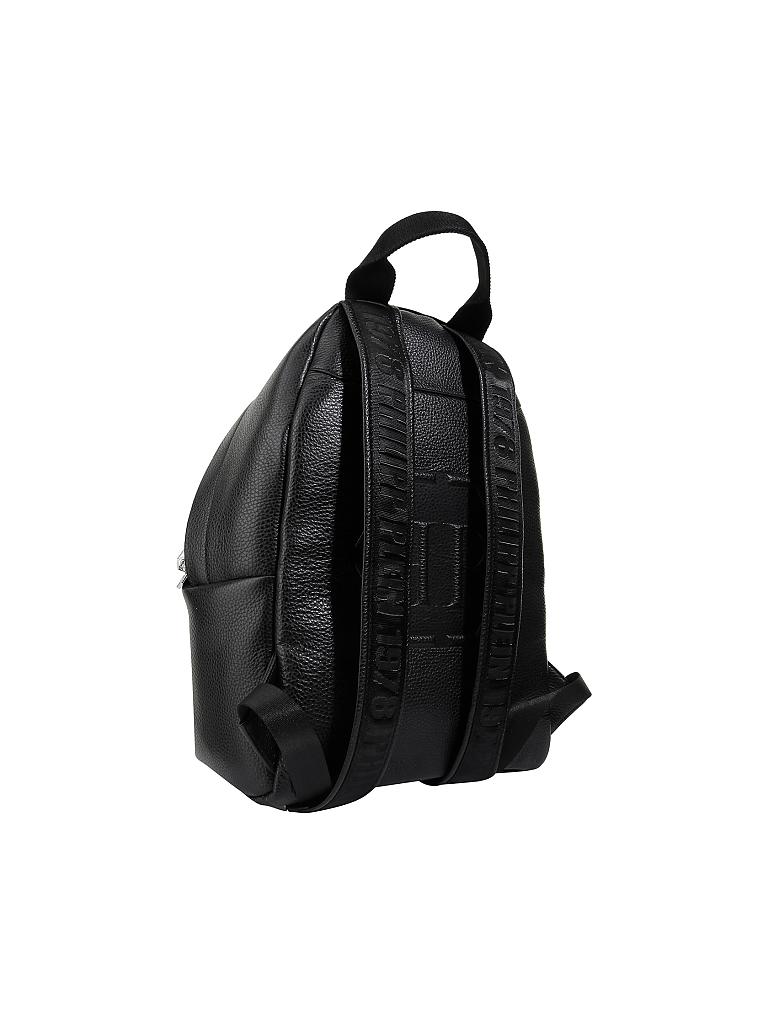 PHILIPP PLEIN | Leder-Rucksack "Statement" | schwarz