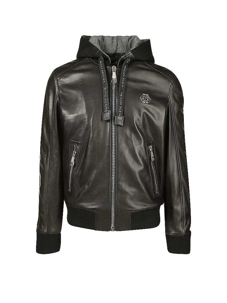 PHILIPP PLEIN | Lederjacke | schwarz